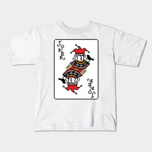 Joker Pixel Art Red Kids T-Shirt